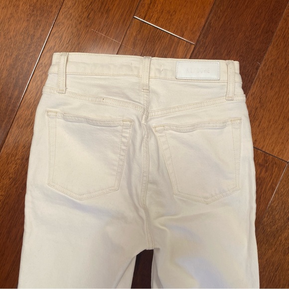 RE/DONE 90s High Rise Ankle Crop, Vintage White, Size 25 - Picture 5 of 11
